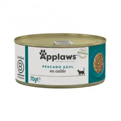 Applaws Comida Húmeda para Gatos en Caldo con Pescado Azul, 24x70 gr