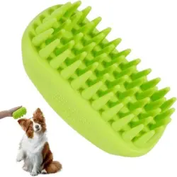 Pawffee Cepillo de baño de silicona suave para perros y gatos de pelo largo - 1 pieza