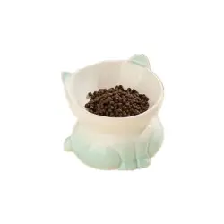 UAMLY Cuenco de cerámica para gatos - Verde