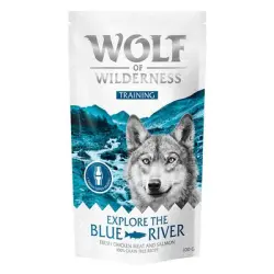 Wolf of Wilderness Training Explore the Blue River con pollo y salmón - 100 g