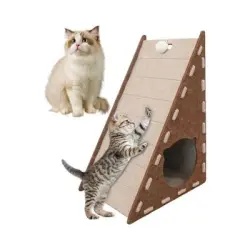 ZooVenture Rascador de fieltro para gatos - Marrón