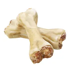 Barkoo huesos prensados rellenos de nervio de buey - 6 x 12 cm
