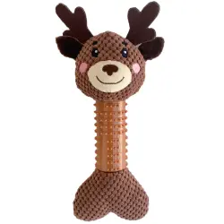 Bubimex Peluche con mordedor de navidad grande con forma de Reno - 33 cm