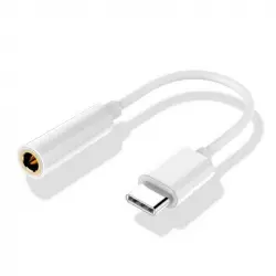 Cool Adaptador Conector Tipo C a Jack 3,5 mm Digital Universal Blanco