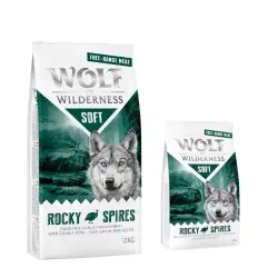 Pack ahorro Wolf of Wilderness Soft & Strong 2 x 12 kg - NUEVO: Rocky Spires con pollo de corral y gallineta