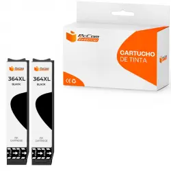 Pccom Essential Cartucho Tinta Compatible con HP 364XL Negro Pack 2