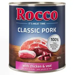 Rocco Classic Pork 6 x 800 g - Cerdo con pollo y ternera