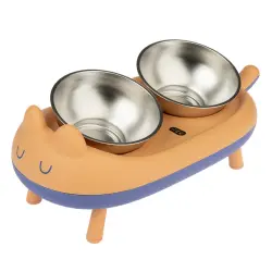 TIAKI Cova comedero para mascotas - 2 x 350 ml, 15 cm de diámetro