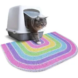 UAMLY Alfombrilla para arenero de gato, diseño de panal (Estilo 2) - Estilo 2 50*80cm