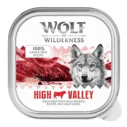 Wolf of Wilderness 6 x 300 g - High Valley, con vacuno