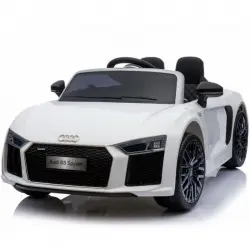 Ataa Cars Coche Eléctrico con Licencia Audi R8 Spyder 12V Blanco