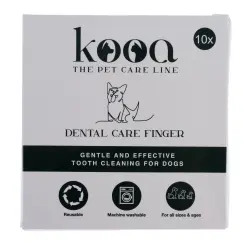 Dedo dental kooa para perros - 10 unidades