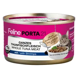 Feline Porta 21 6 x 90 g comida húmeda para gatos - Pack de prueba - Pack mixto Atún
