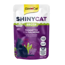 GimCat atún y salmón en caldo sobre para gatos 70 g