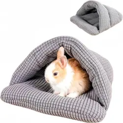 IntiMeg Caseta de algodón para mascotas pequeñas de invierno - Gris