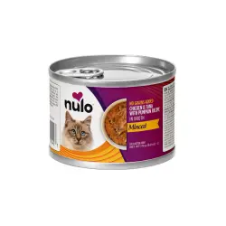 Nulo Pollo y Atún desmenuzados con Calabaza lata para gatos - 170 g