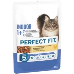 Perfect Fit Indoor 1+ - Pollo (12 x 85 g)