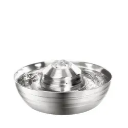 UAMLY Fuente para gatos de acero inoxidable - 2 litros