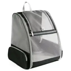 UAMLY Mochila transportadora para mascotas totalmente ventilada - negro