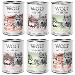 Wolf of Wilderness Expedition Junior 6 x 400 g - Pack mixto