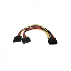 3Go Cable Bifurcador Molex a 2xSATA 15cm