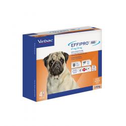 Effipro Duo perros medianos 10 - 20 Kg 4 pipetas
