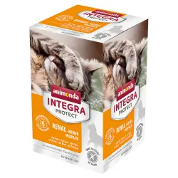 Animonda Integra Protect Adult Renal 6 x 100 g para gatos - Mezcla (6 variedades)