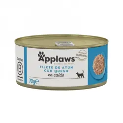 Applaws Comida Húmeda para Gatos en Caldo con Atún y Queso, 24x70 gr