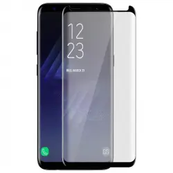 Avizar Protector Cristal Templado con Bordes Negros para Samsung Galaxy S8