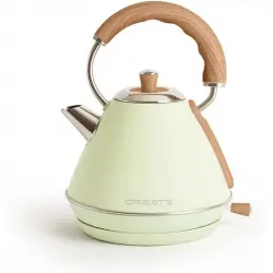 Create Kettle Retro Hervidor de Agua Eléctrico 1L 1200W Verde Claro