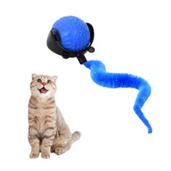 FurryFusion Bola eléctrica para entretener a los gatos - Azul