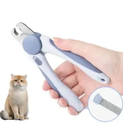 FurryFusion Cortaúñas para gatos y perros con lima - Azul