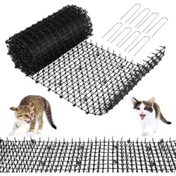 HausPets Alfombrilla anti-gatos púas plástico protección jardín, 4x0,3 m - Artículo 1