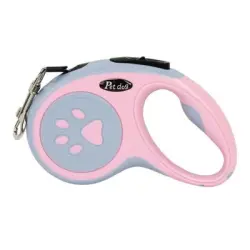 IntiMeg Correa retráctil para perros - Rosa 3M