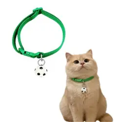 MCBOSON Collar para perros y gatos con temática de la Copa del Mundo - Verde