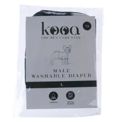 Pañal lavable kooa para perros macho - Talla L