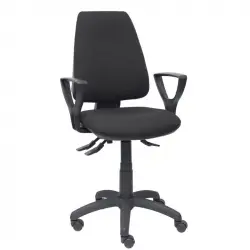 Piqueras y Crespo Elche S Bali Silla de Oficina Brazos Fijos Ruedas Nylon Negro