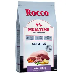 Rocco Mealtime 12 kg pienso en oferta: 10 + 2 kg ¡gratis! - Sensitive con pollo y pato