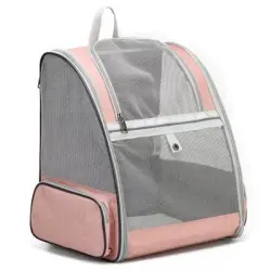 UAMLY Mochila transportadora para mascotas totalmente ventilada - rosa