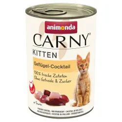 Animonda Carny Kitten 6 / 12 x 400 g - 12 x 400 g - Cóctel de ave