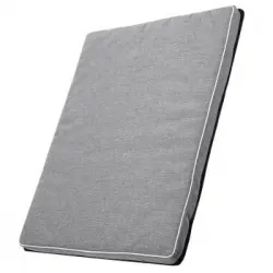 Colchón Leon Standard Para Perro Y Gato Funda Lavable 80x60x5cm Color Gris/blanco