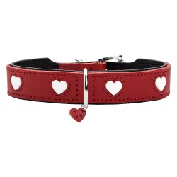 Collar HUNTER Love rojo para perros - Talla 65: 51 - 58 cm de cuello