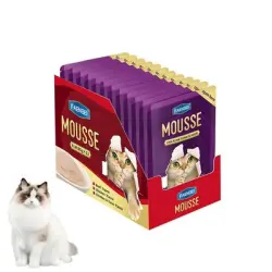 FurryFusion Comida húmeda para gatos con sabor a pollo, 12 x 85 g - Atún