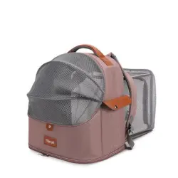 FurryFusion Mochila para gatos - Mochila expandible - rosa