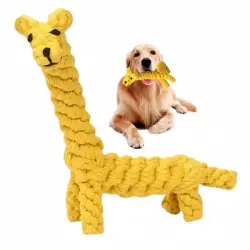 FurryFusion  para perros con forma de jirafa y cuerda de algodón - Artículo 1