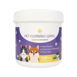 IntiMeg Toallitas húmedas quitamanchas para gatos y perros - Una pieza