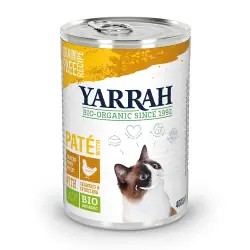Yarrah Bio Paté 6 x 400 g en latas para gatos - Pollo ecológico