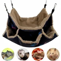 ZooVenture Hamaca de doble capa para animales pequeños - Flamenco