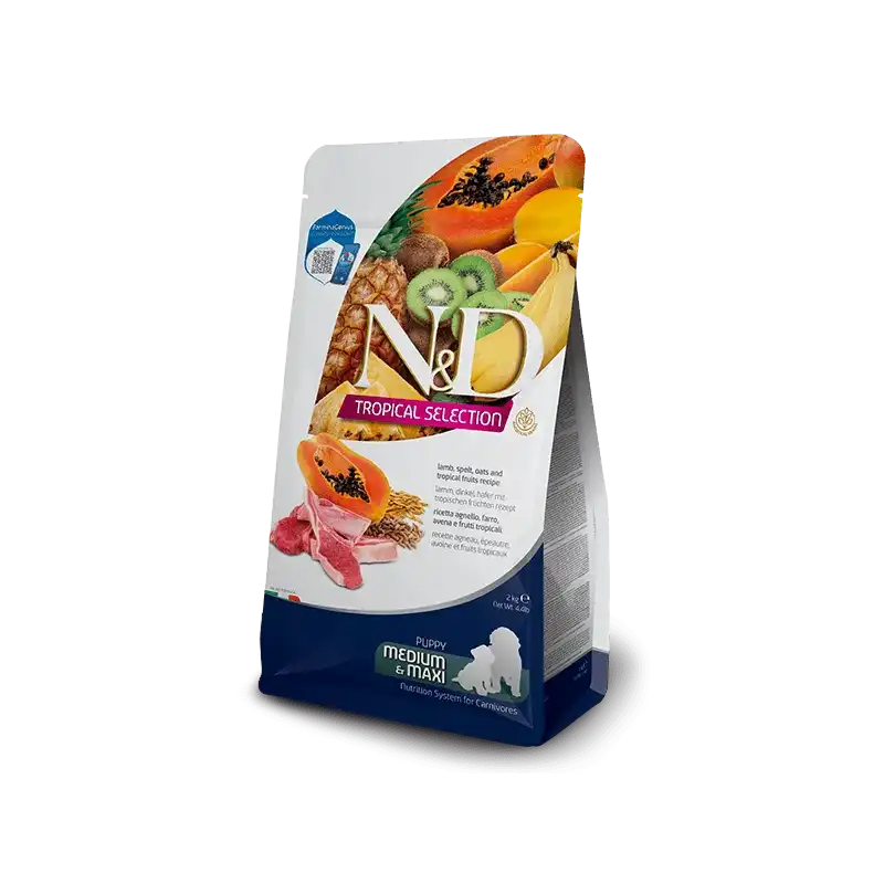 10Kg Farmina Tropical Pienso para Cachorros Medium Maxi con Cordero - Farmina - Comparador de precios