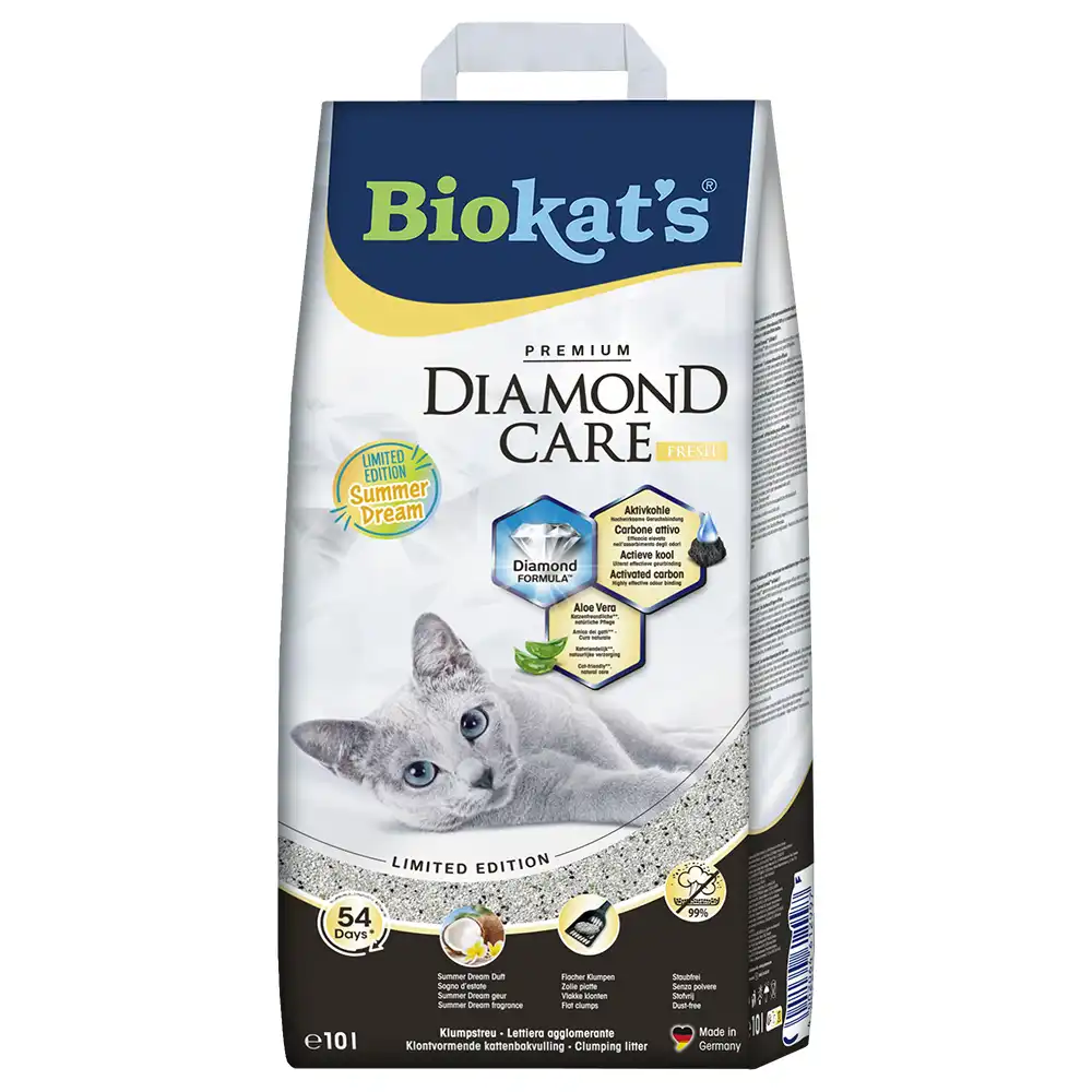 Biokat´s Diamond Care Fresh Sueño de verano arena aglomerante - 10 l